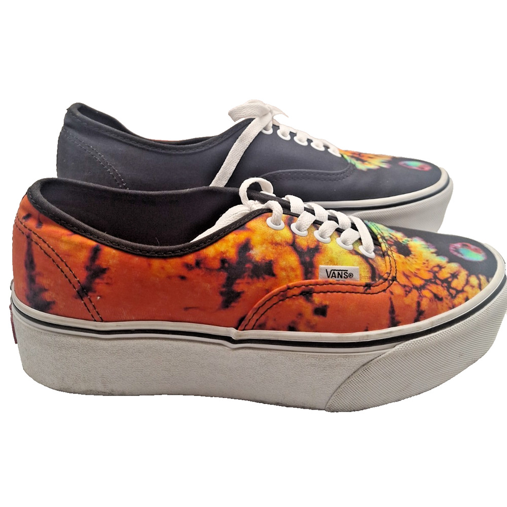 Vans Ward Psychedelic Tie Dye Platform Sneakers Men 9 Women 10.5 VN0A3IUN54H - Picture 3 of 8
